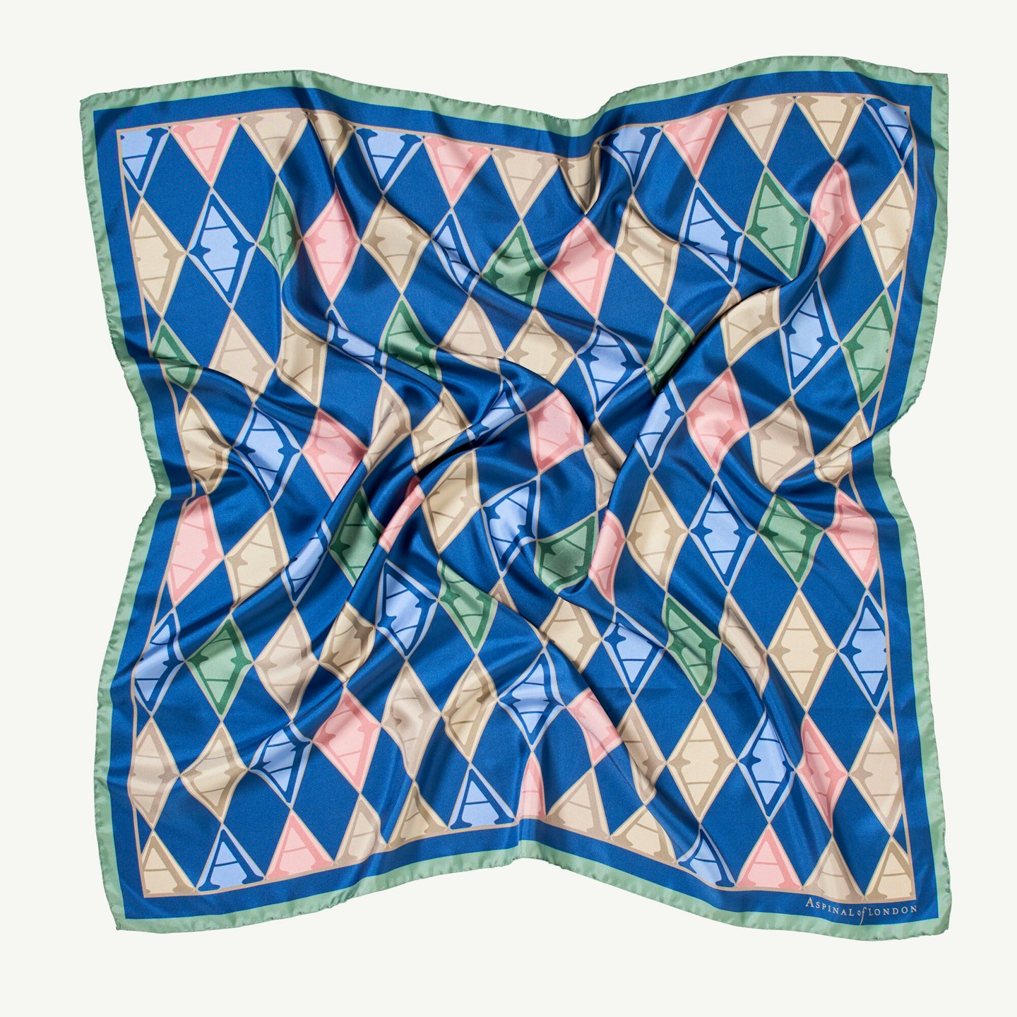 Aspinal, Harlequin Print Silk Scarf, £140