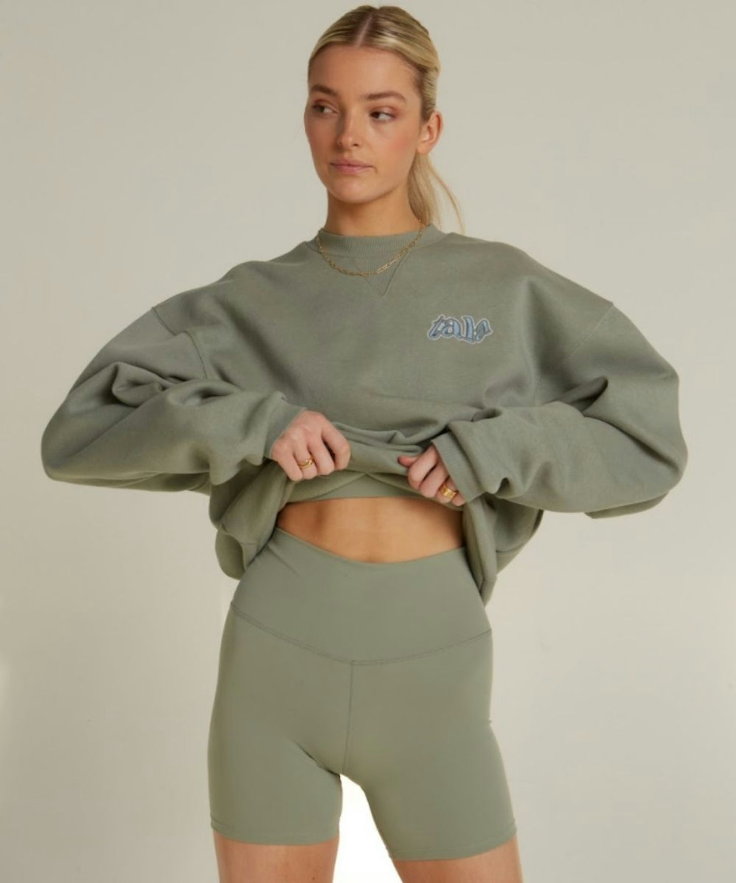Dayflex High Waisted Cycling Shorts - Sage Green