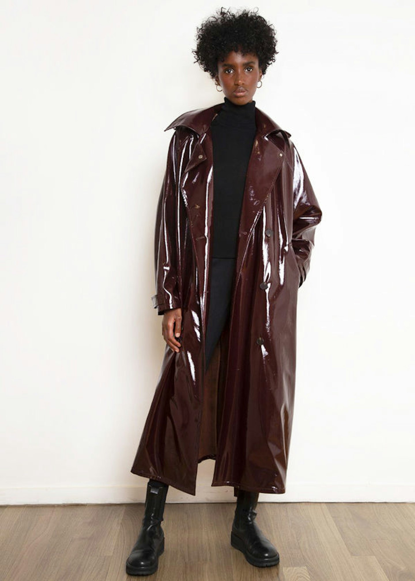 The Frankie Shop, Patent Hooded Parka, £269