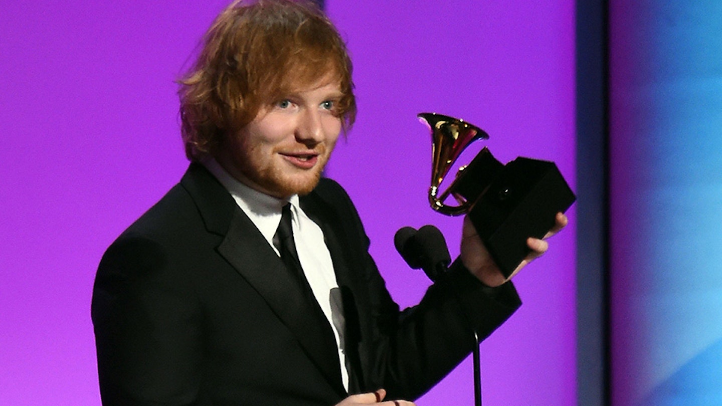 Ed Sheeran at The Grammys 2016