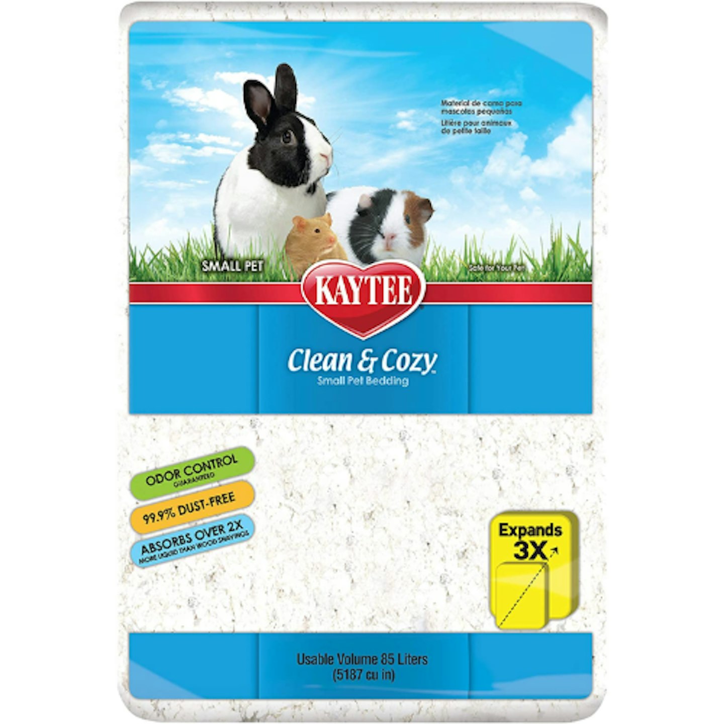 Kaytee Clean & Cozy Super Absorbent Paper Bedding for Cages, 85 Litres