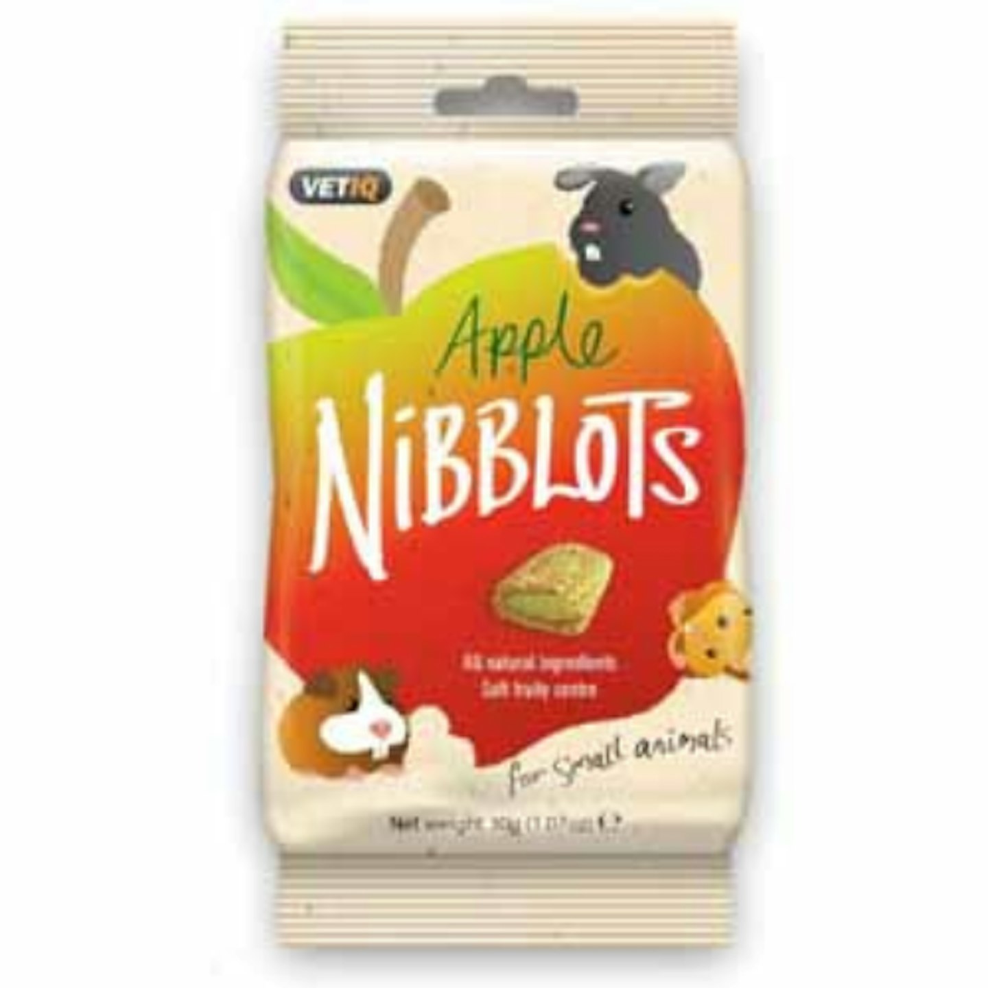 VetIQ Nibblots Apple Treats For Small Animals, 30g