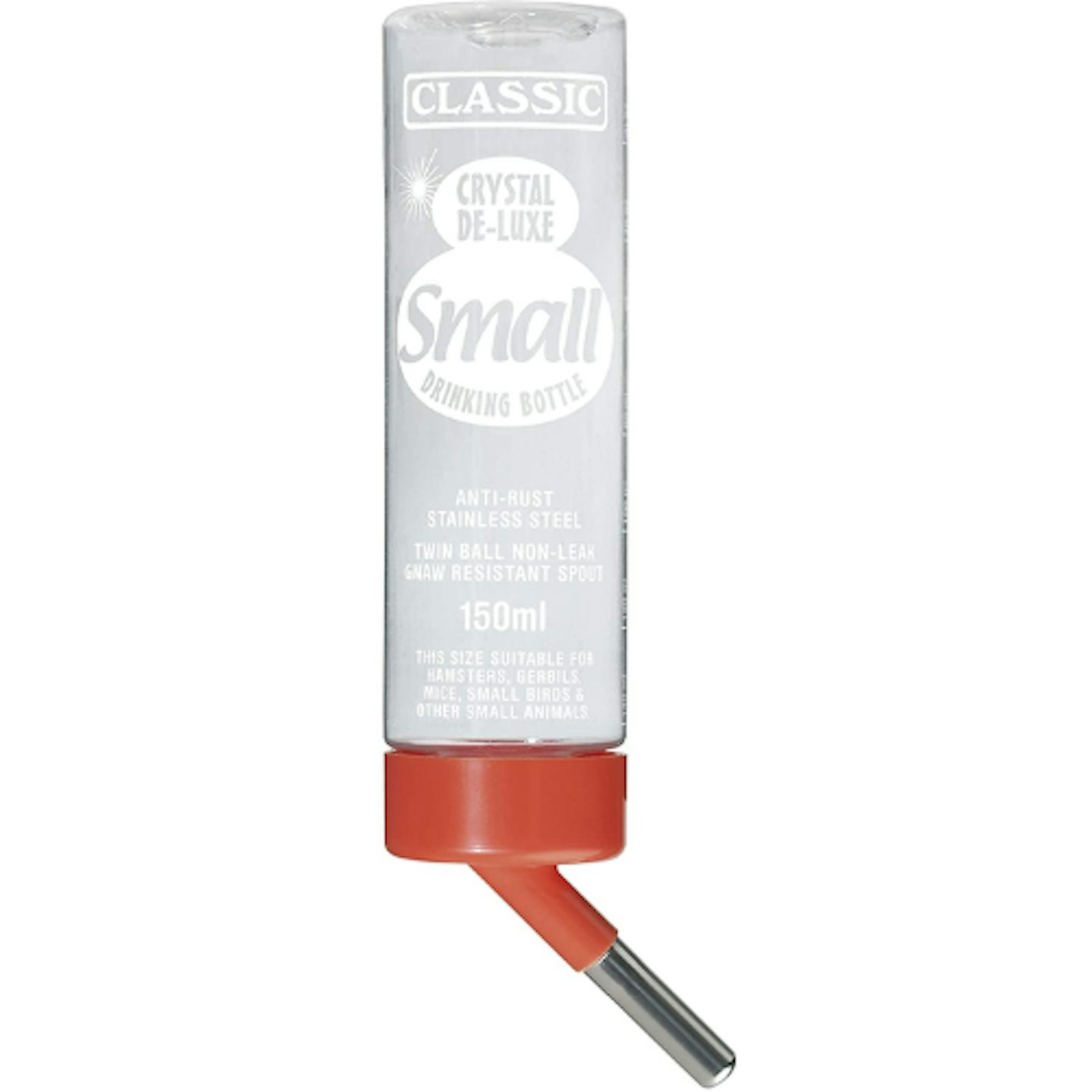Classic Crystal Deluxe 'Small' - Small Animal Drinking Bottle, 150ml