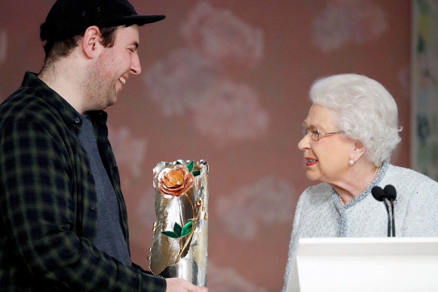 Richard Quinn and the queen