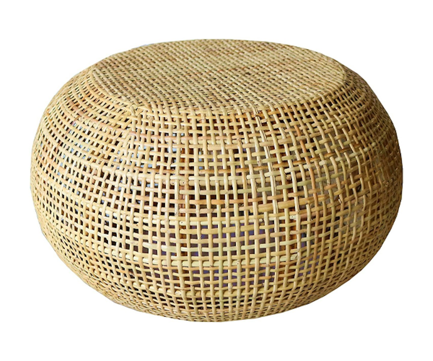 Bambees Collection Authentic Handmade Woven Rattan Round Coffee Table