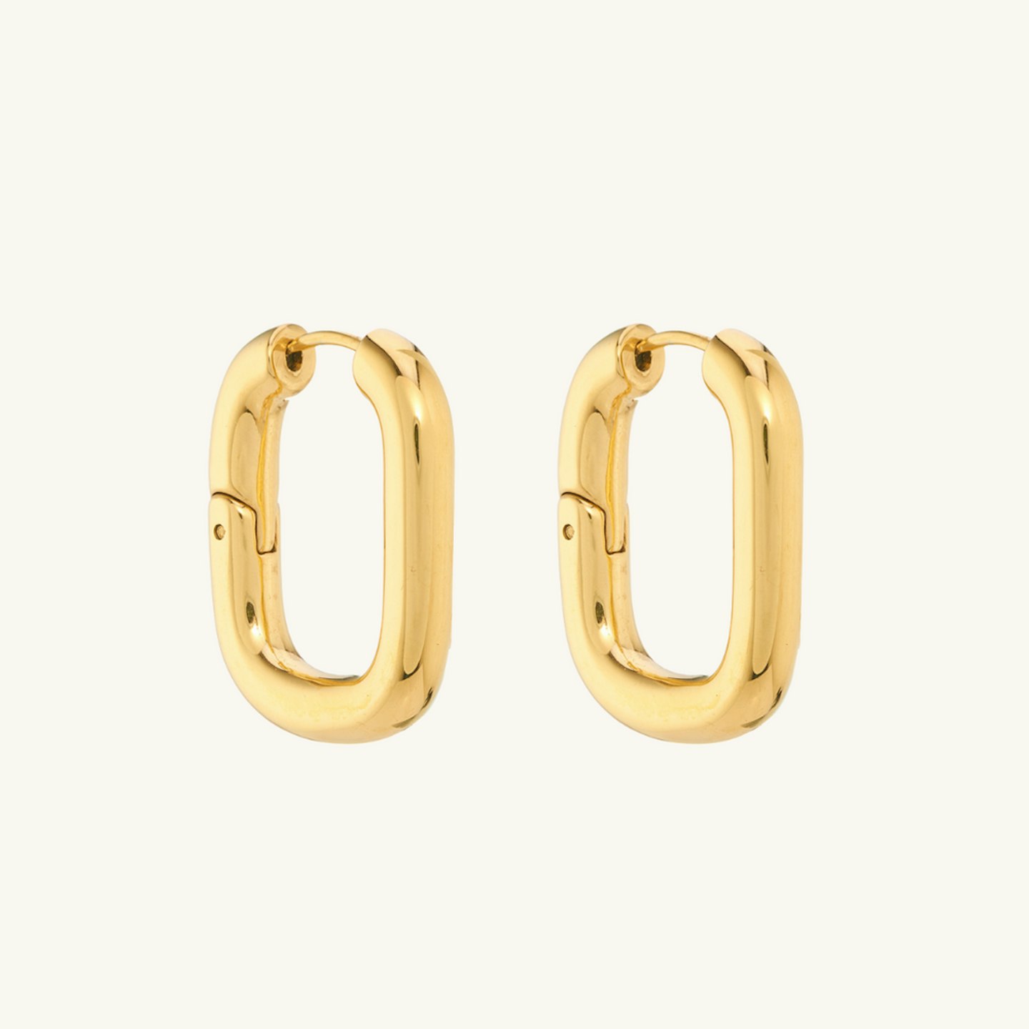 best gold jewellery under 150 D. Louise, Bold Oval Hoops, £40