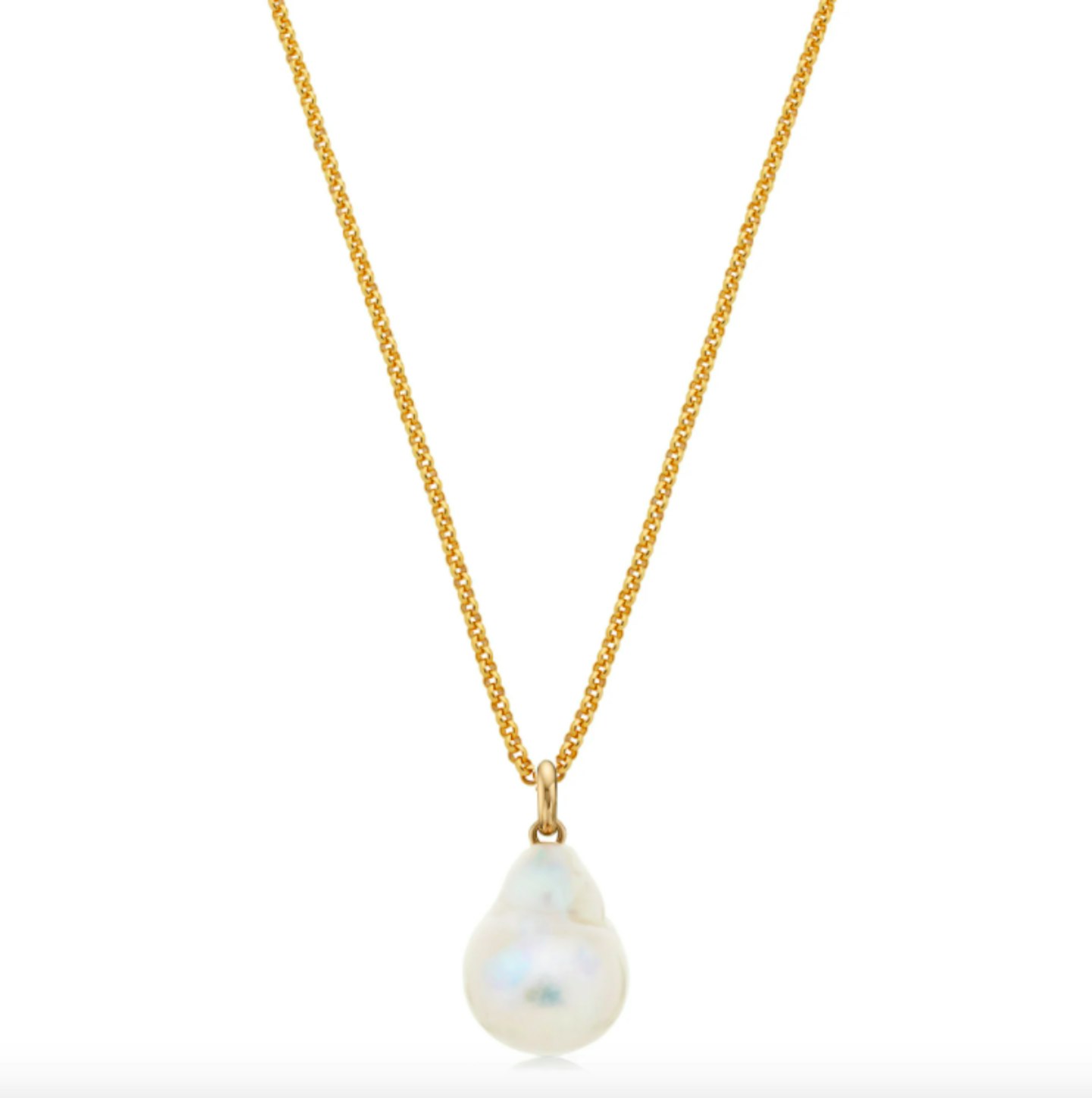 Monica Vinader, Vintage Chain Pearl Necklace, £265