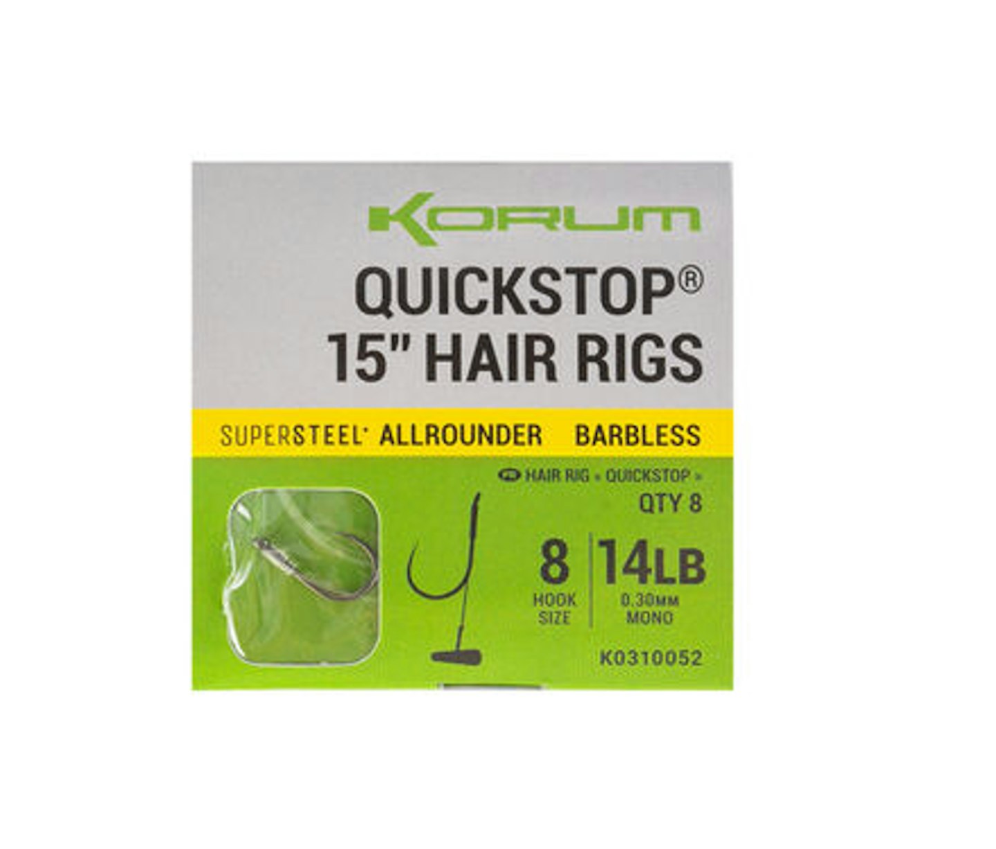 Korum Quick Stop Hair Rigs 15ins