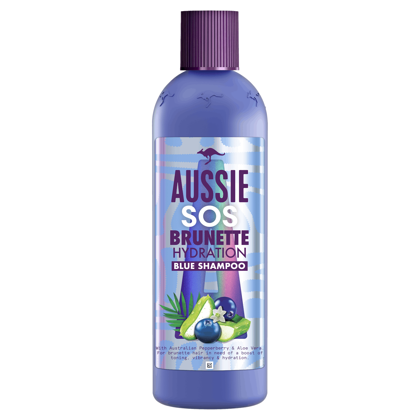 Aussie SOS Brunette Hair Hydration Vegan Blue Shampoo for Brunette Hair 290ml