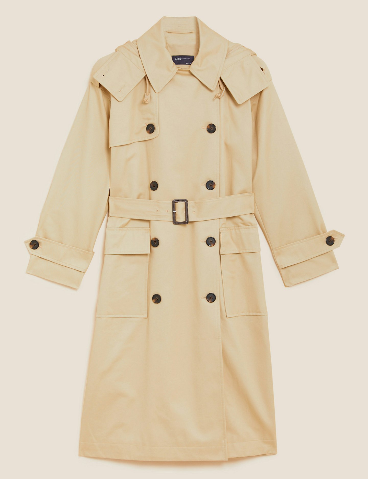best trench coats for women Marks & Spencer, Pure Cotton Stormwearu2122 Belted Trench Coat, £69 M&S