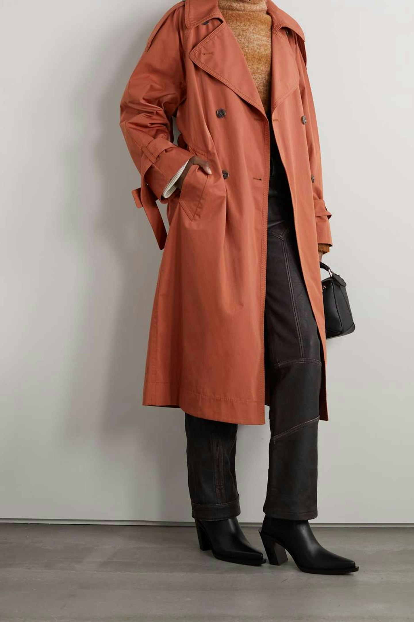 best trench coats for women Acne Studios, Double Breasted Belted Cotton Trench Coat, £650