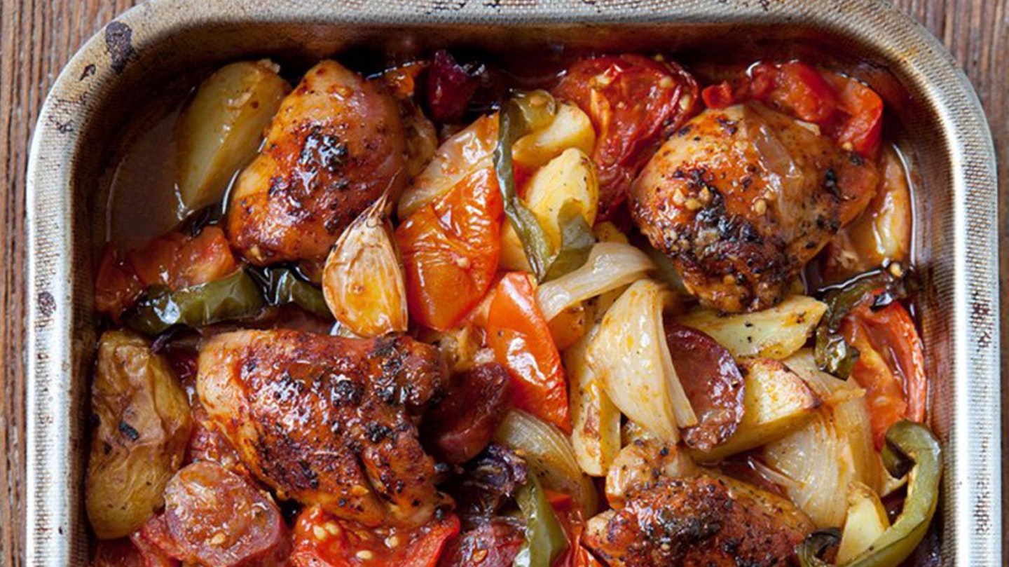 The Hairy Bikers Spanish chicken bake