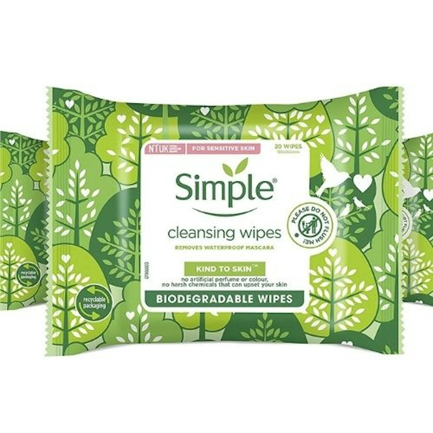 Simple Kind To Skin Face Wipes – Six Pack