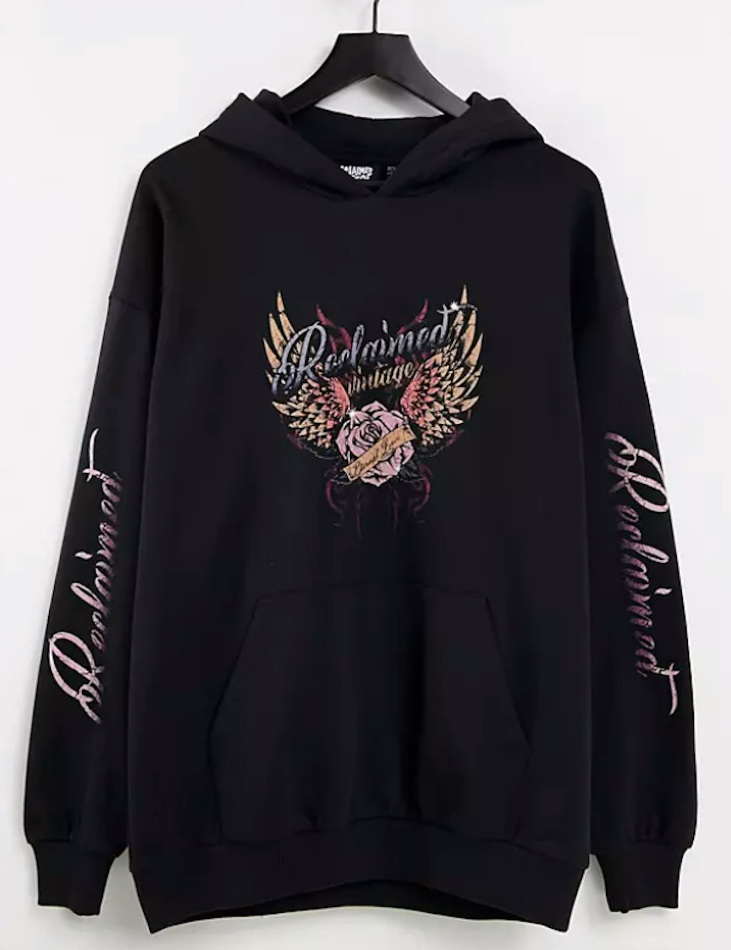 Reclaimed Vintage inspired organic cotton hoodie