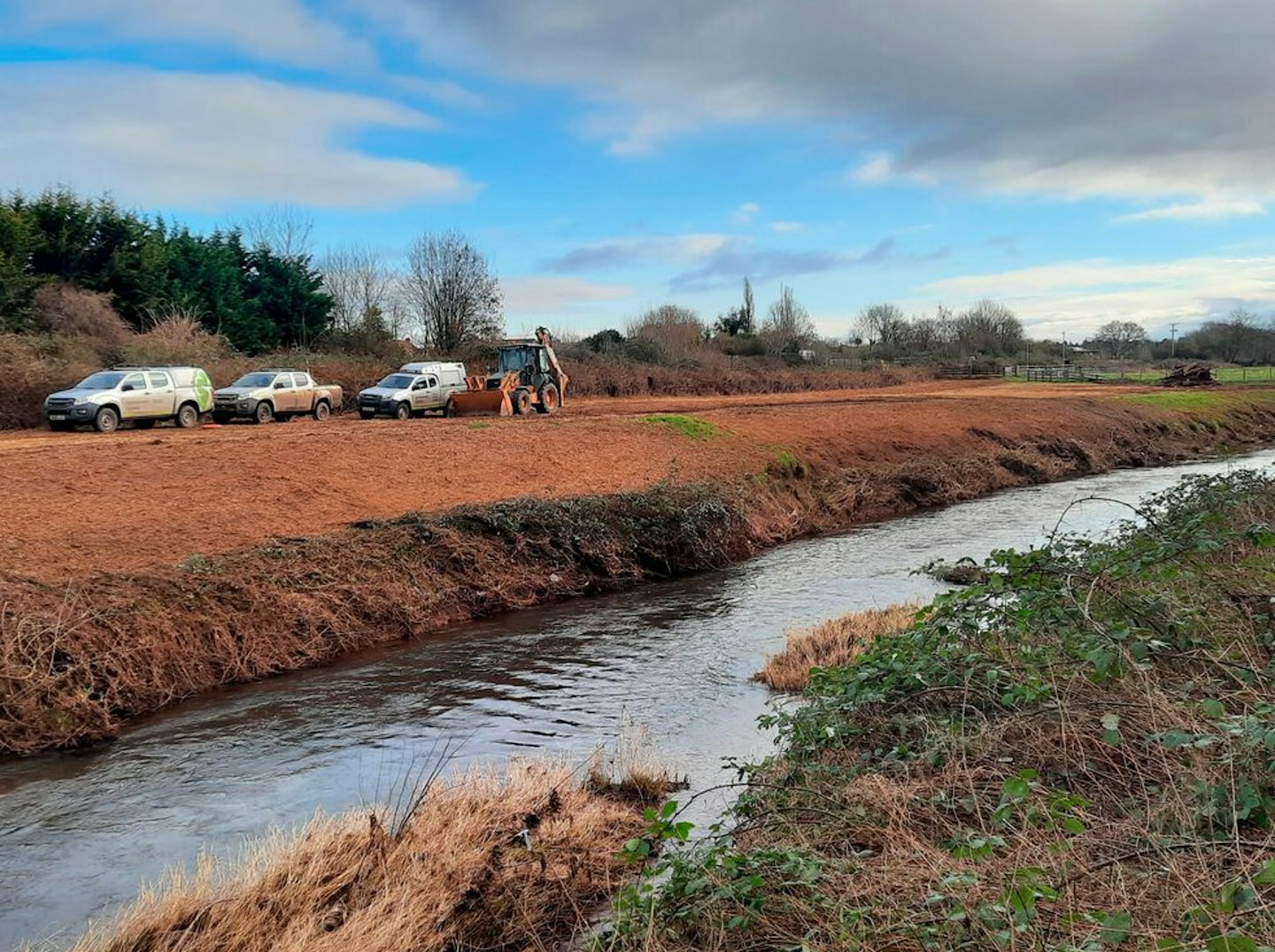 The stretch is now barely recognisable after the banks were levelled by the EA