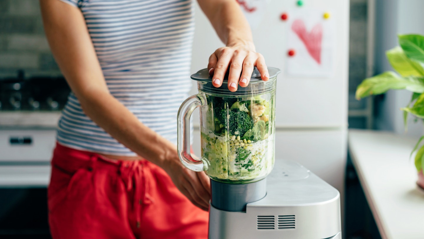 Food processor in action