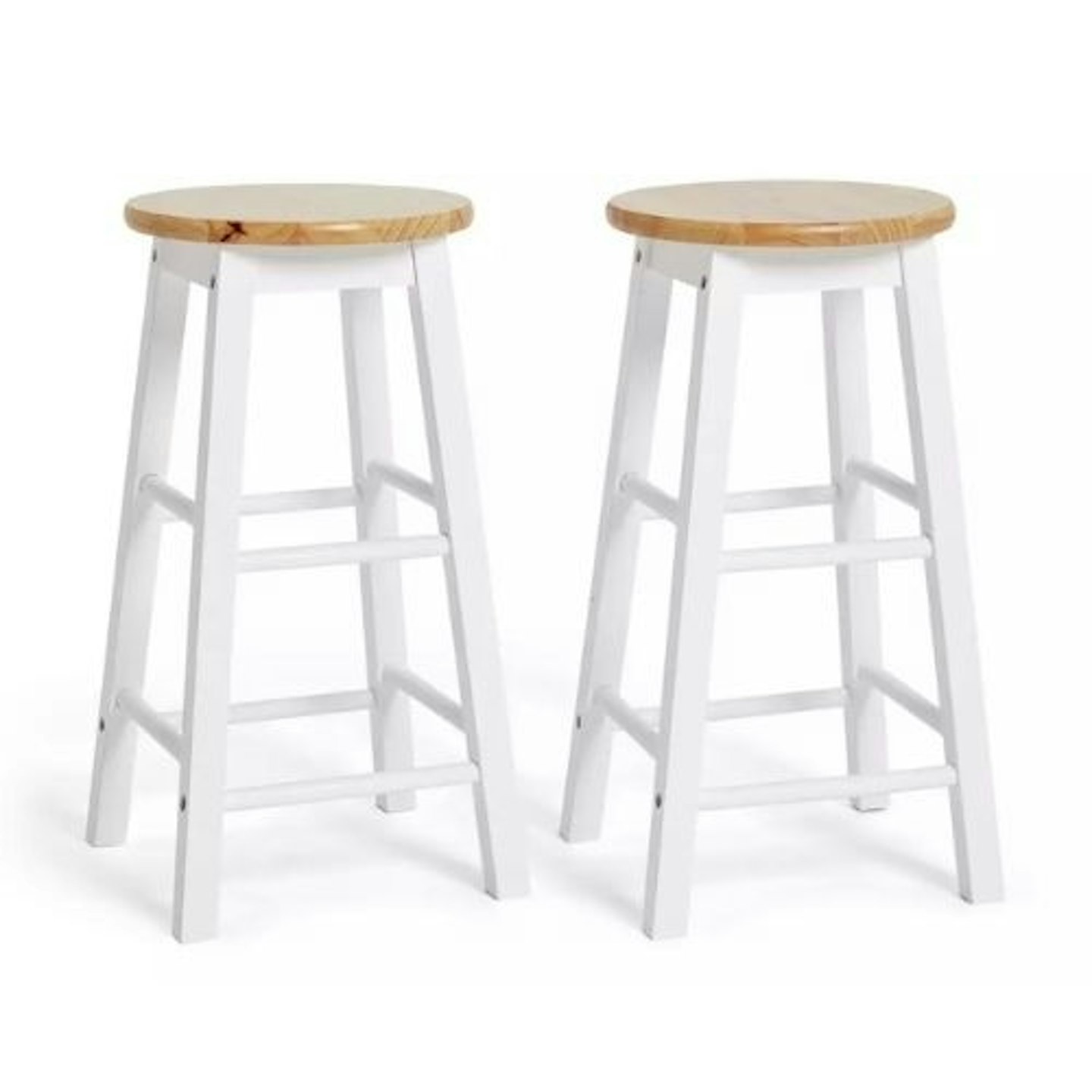 Habitat Wooden Bar Stools (Pack of 2)