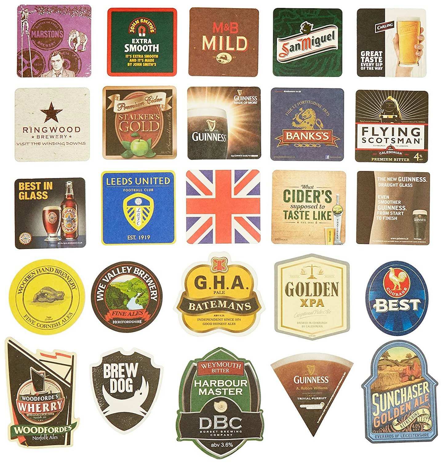 Traditional Pub Beer Mats (Pack of 25)