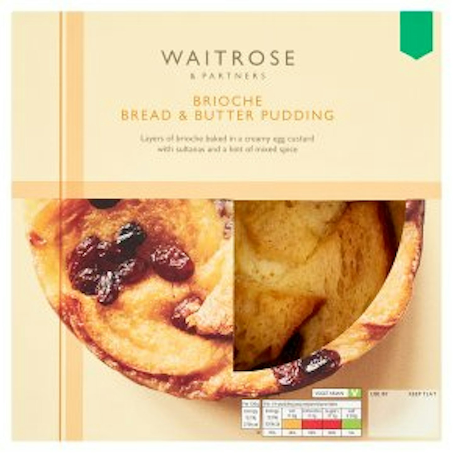 Waitrose Brioche Bread & Butter Pudding