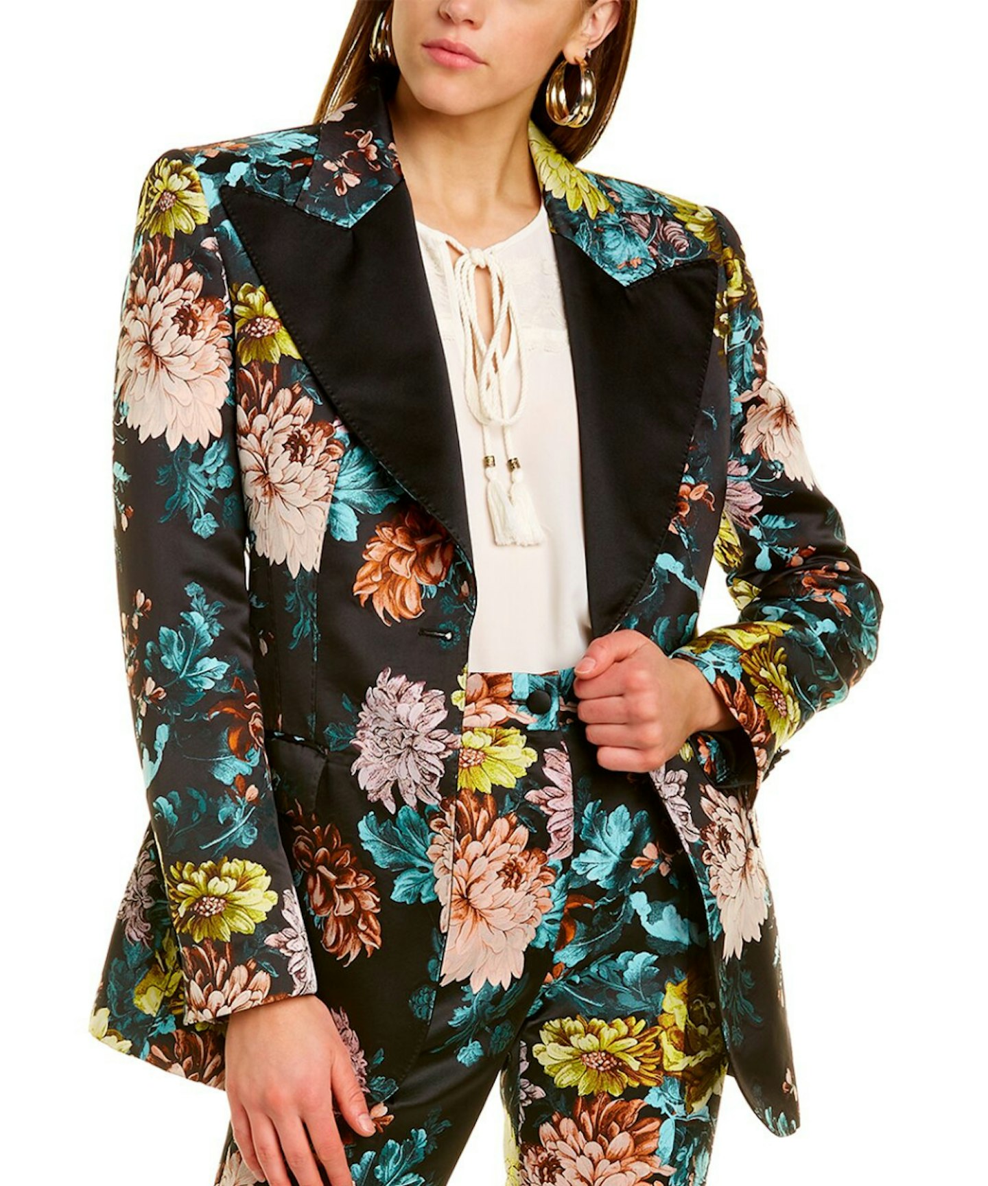 Dolce & Gabbana Silk-Blend Floral Jacquard Jacket