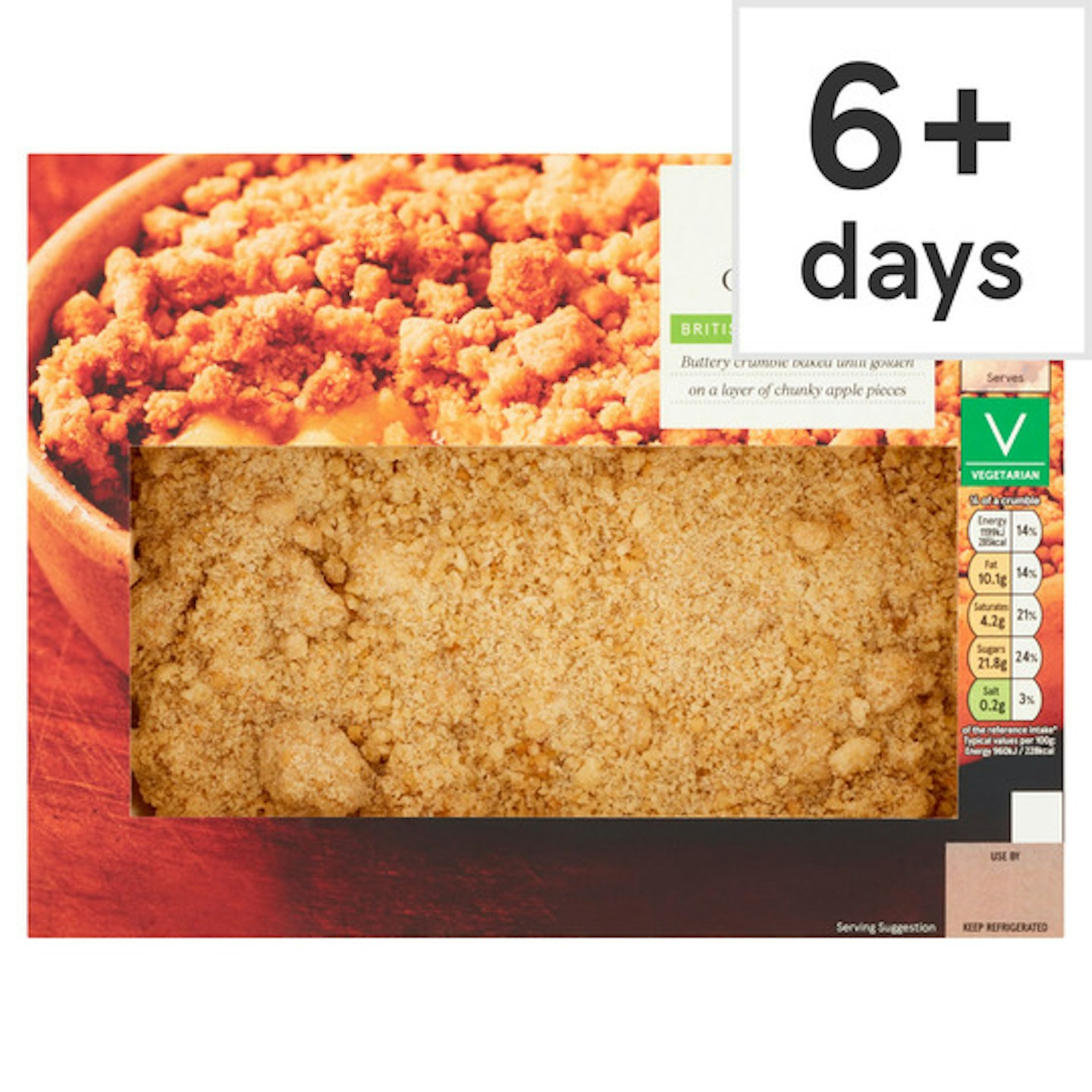 Tesco Apple Crumble 500G