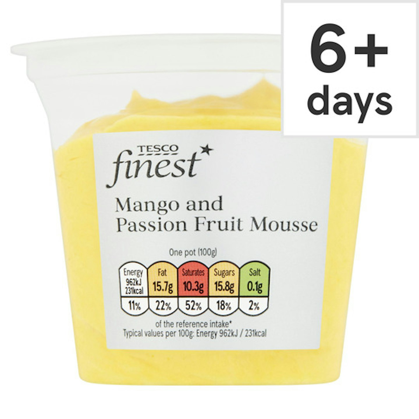 Tesco Finest Mango & Passion Fruit Mousse 100G