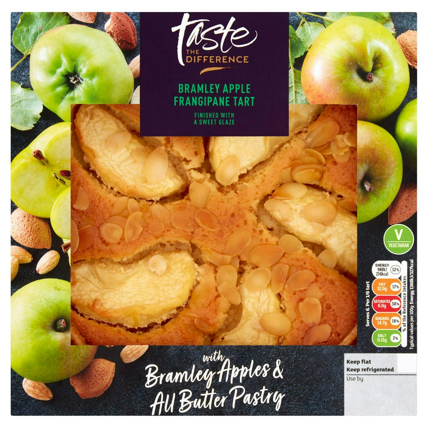 Sainsbury's Bramley Apple Frangipane Tart , Taste the Difference 430g