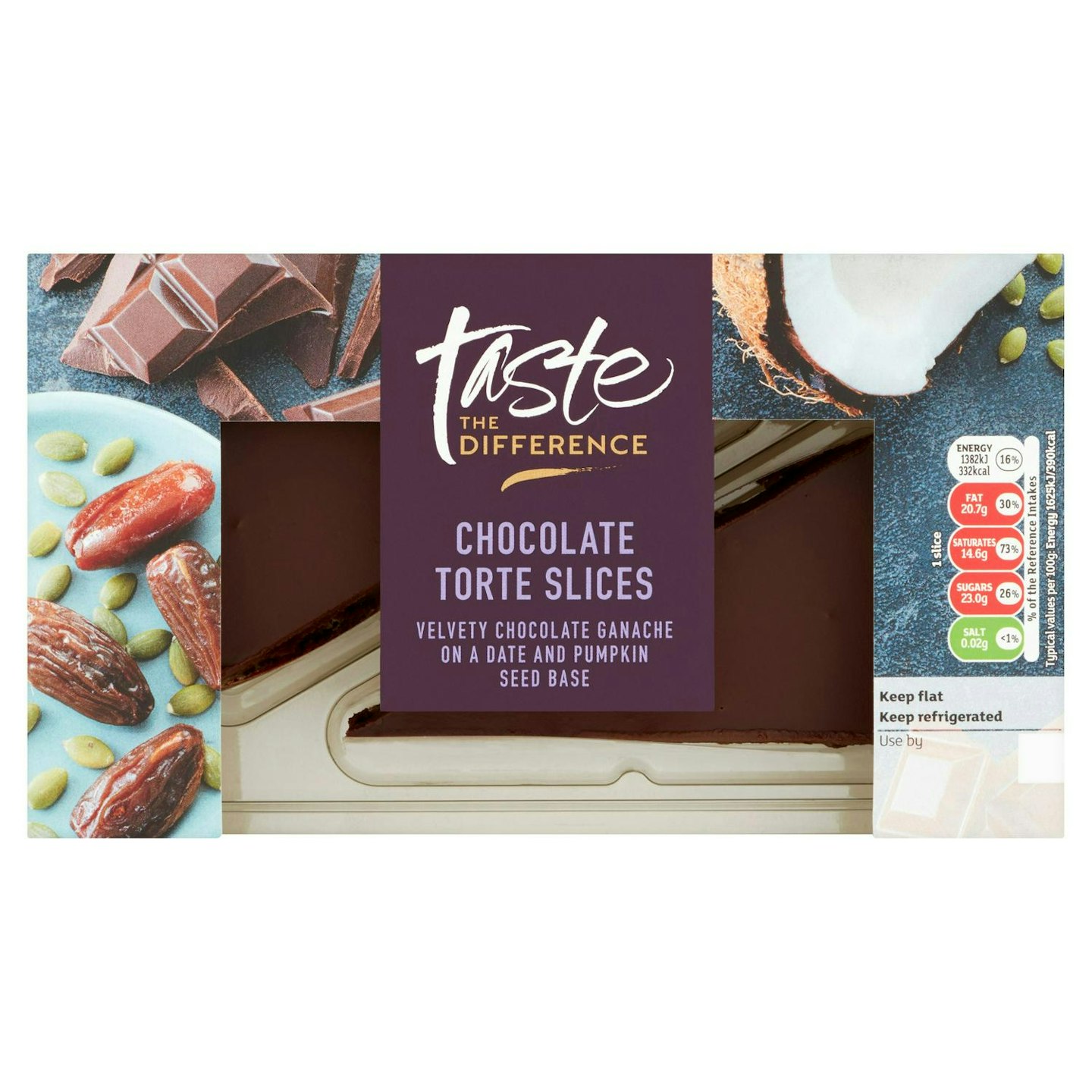 Sainsbury's Belgian Chocolate Torte Slices 2, Taste the Difference x85g