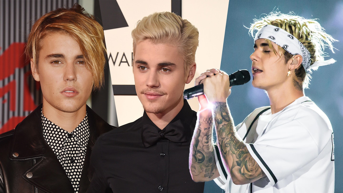 Justin Bieber's look changing over the years