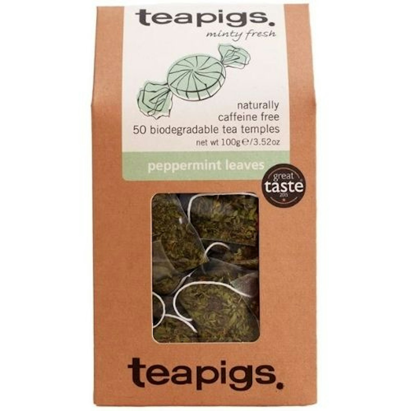 Tea Pigs Peppermint Herbal Tea Bags