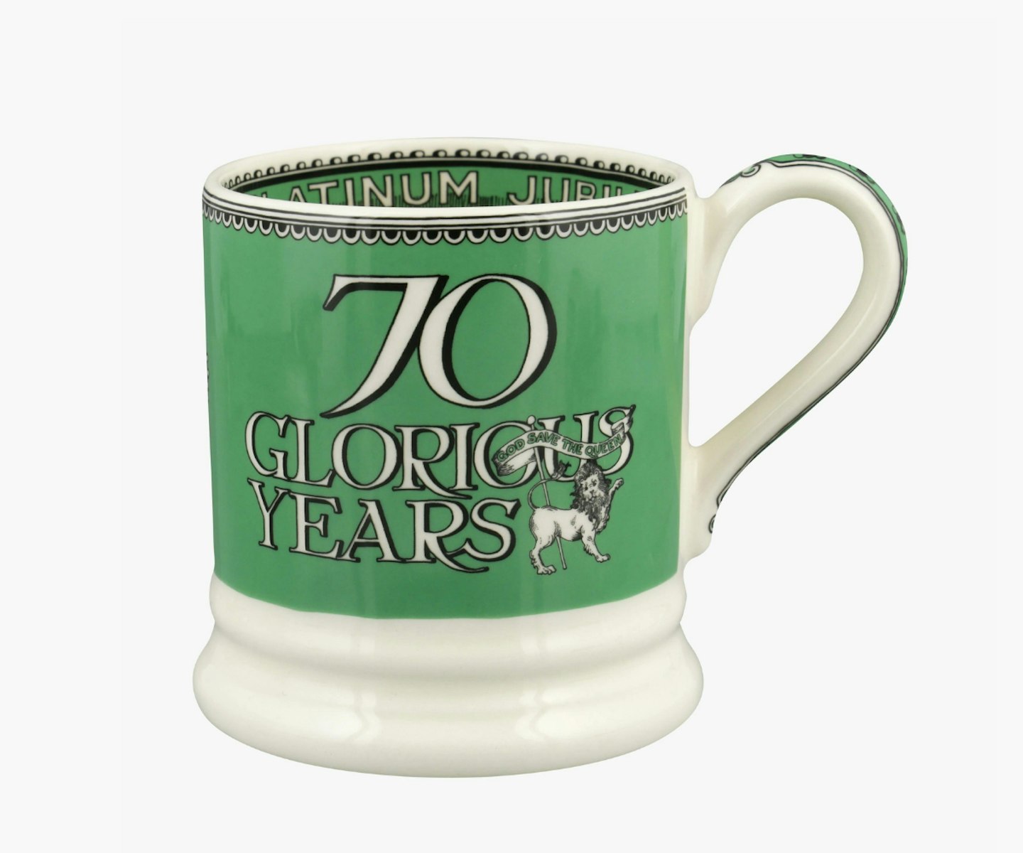 Queen's Platinum Jubilee 70 Glorious Years 1/2 Pint Mug