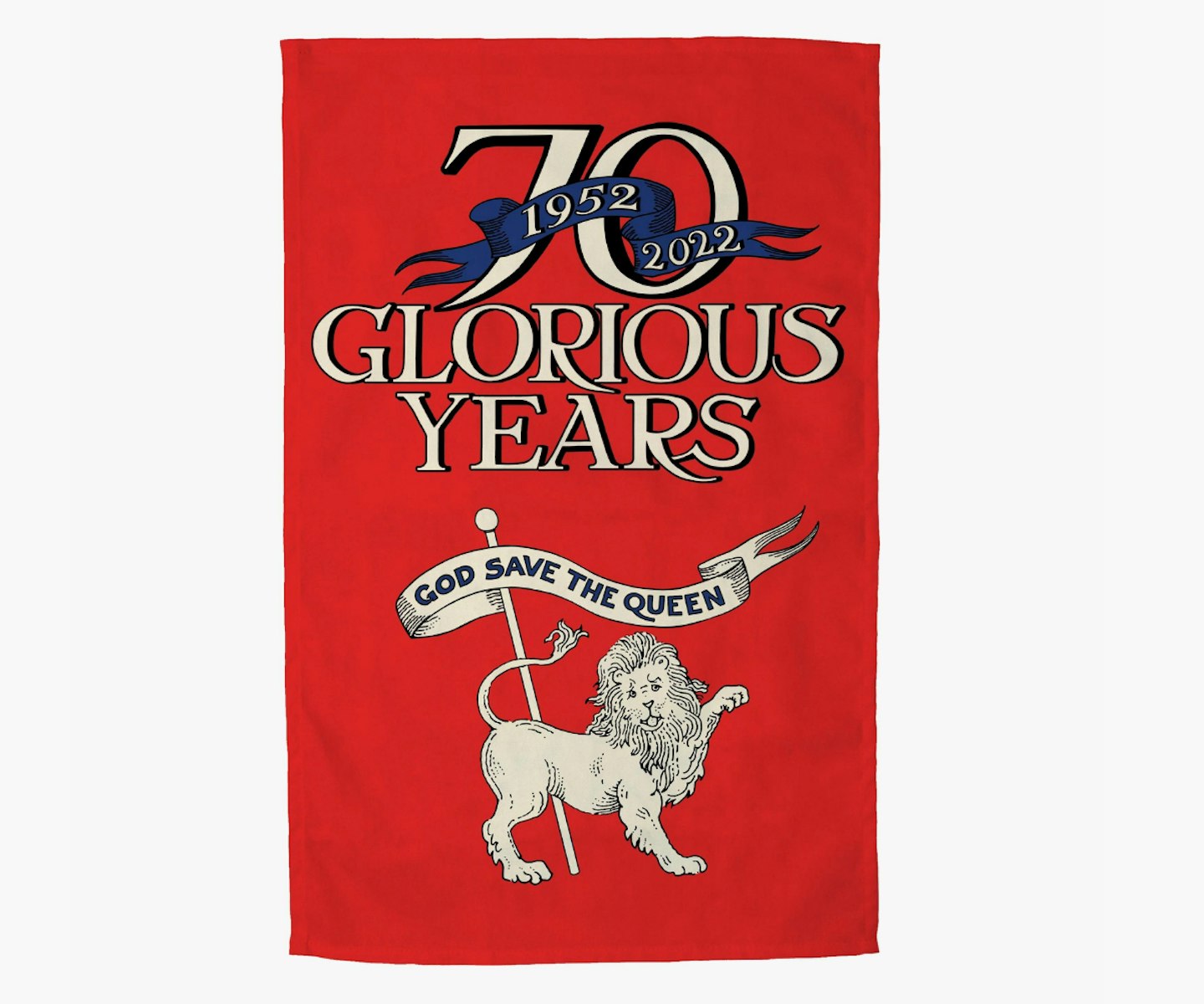 70 Glorious Years Platinum Jubilee Tea Towel