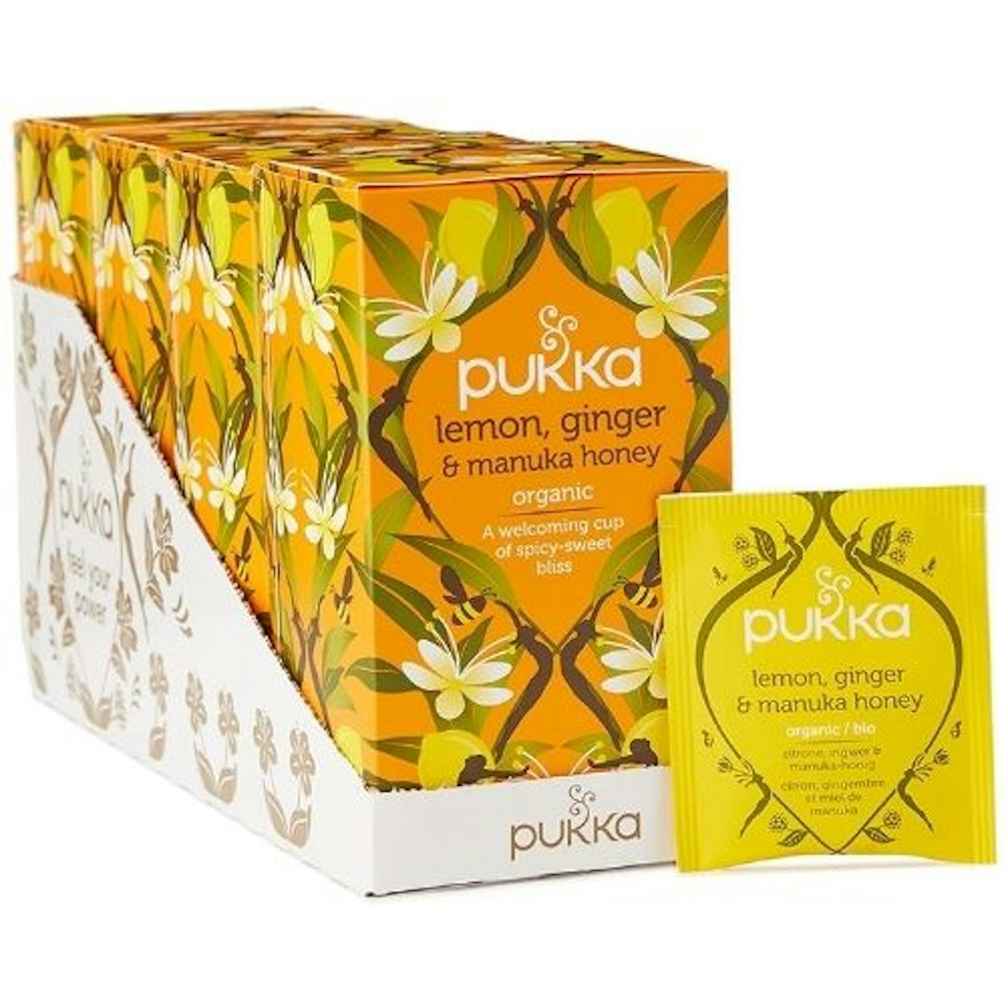 Pukka Herbs Lemon, Ginger and Manuka Honey Organic Herbal Tea
