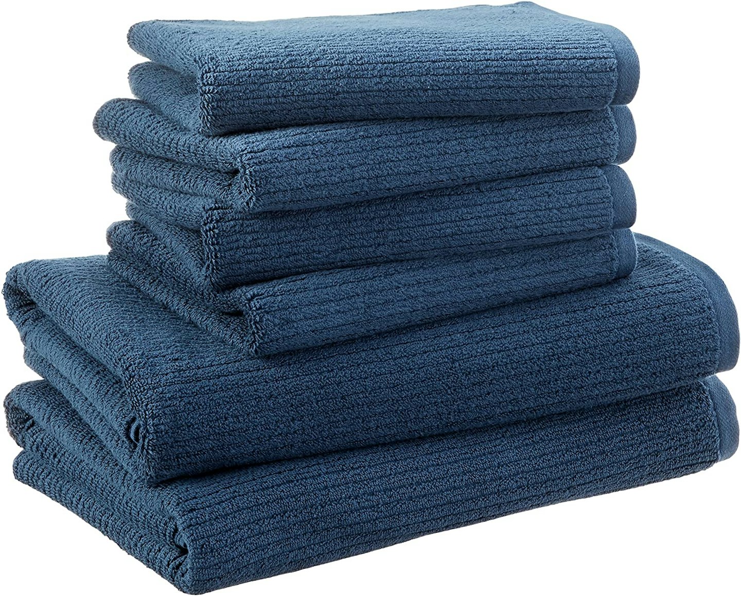 Amazon Aware 100% Organic Cotton Ribbed Towels - 6-Piece Set, £33.99