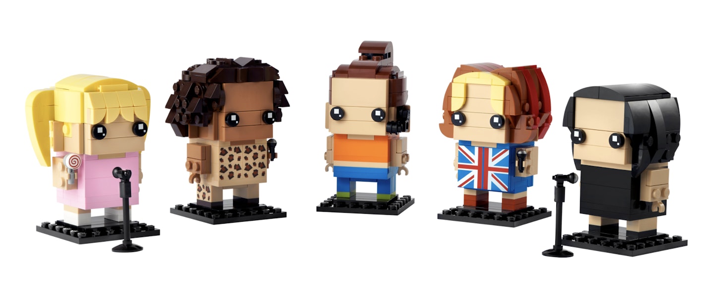 spice girls LEGO Brickheadz set picture of all five members 