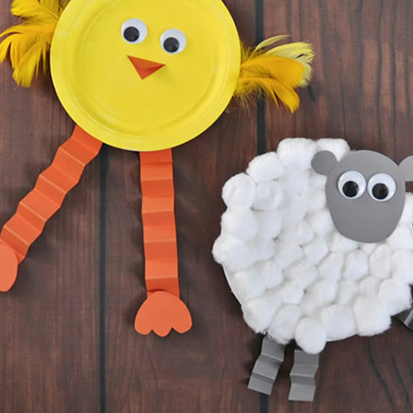 Chick and lamb crafts