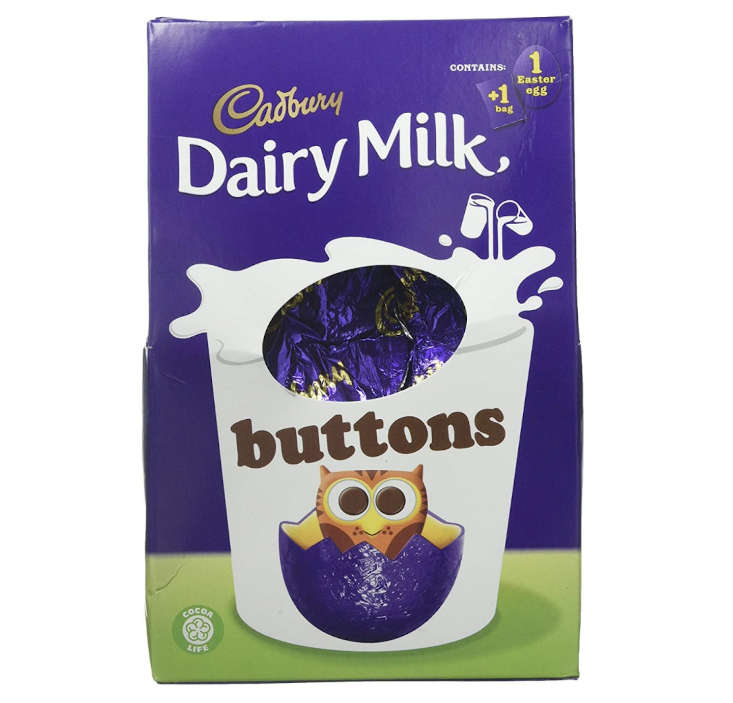 Cadbury Dairy Milk Buttons Easter Egg Chocolate, 128g