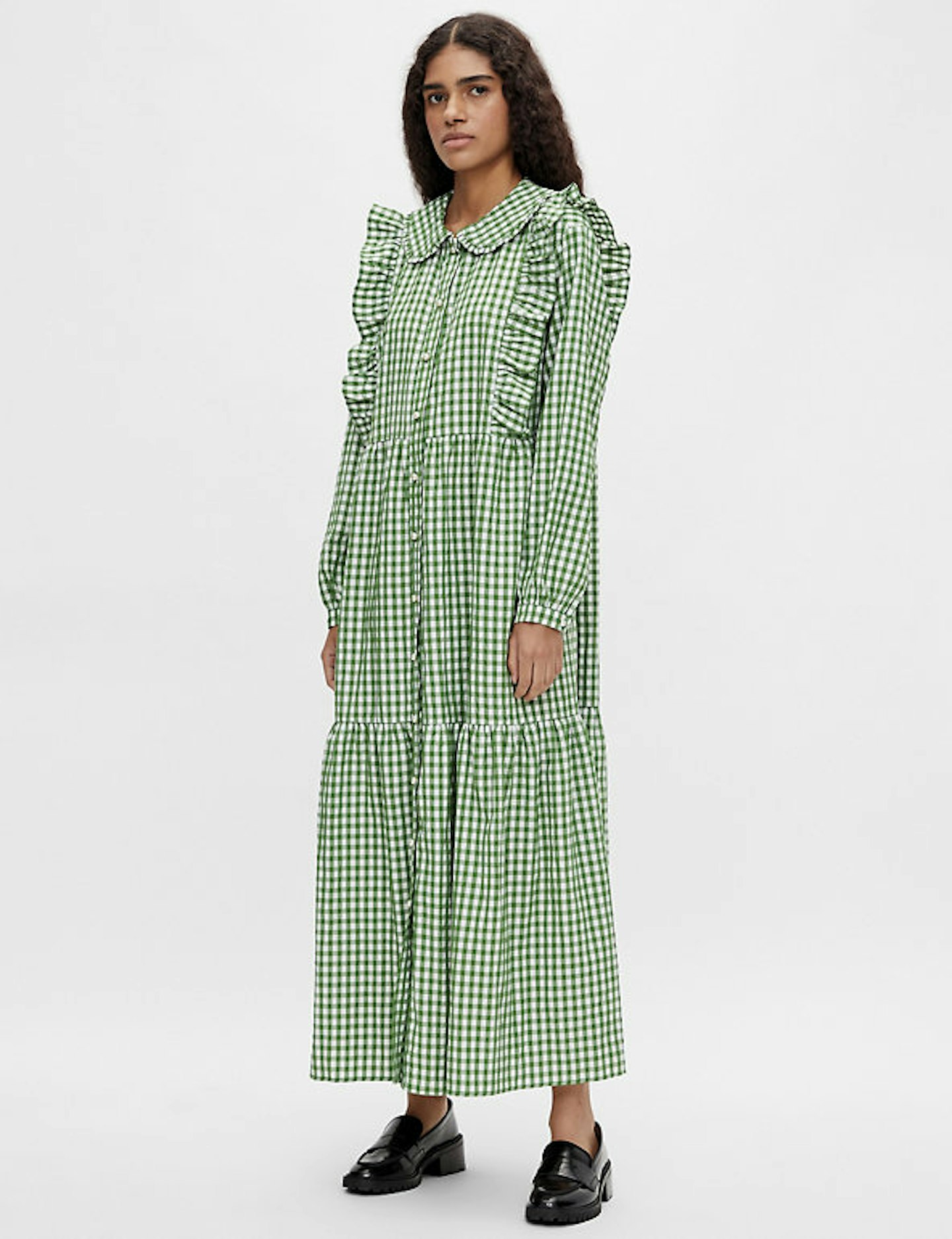 M&S, Object Gingham Midaxi Shirt Dress, £60