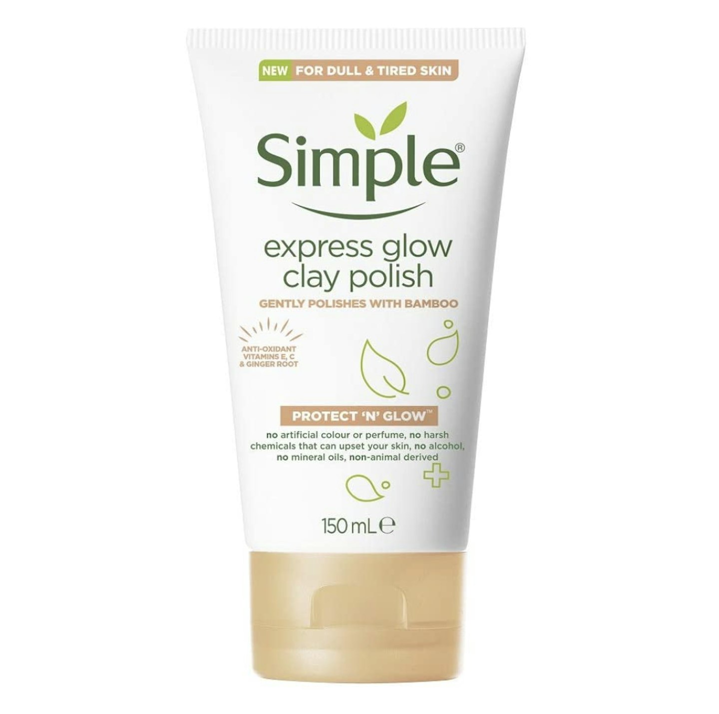 Simple Protect 'N' Glow Express Glow Exfoliating Cleanser Clay Polish