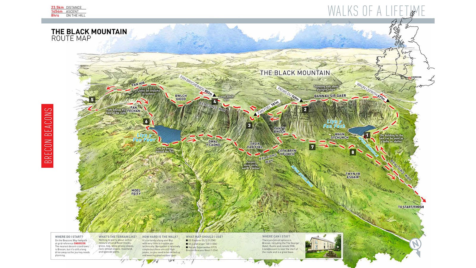 The Black Mountain walking route, Brecon Beacons live for the outdoors