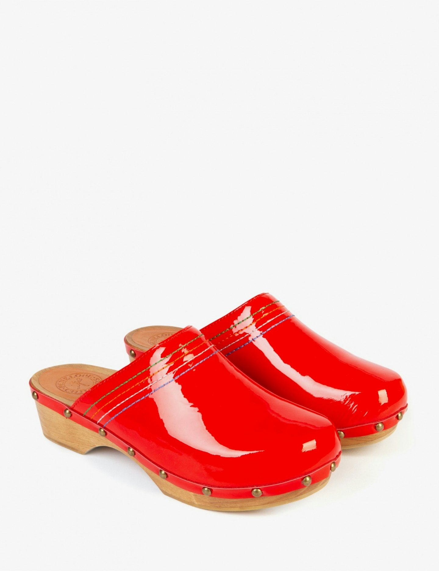Penelope Chilvers, Low Patent Stitch Clog, £159