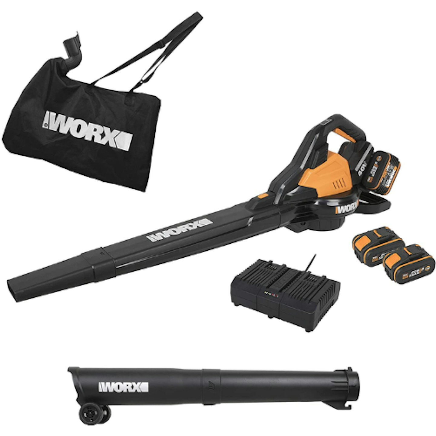 The Worx 20V Leafjet Cordless Leaf Blower Lasts Longer Between Charges