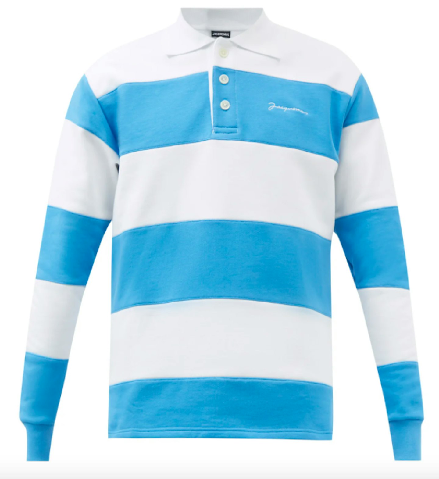 Jacquemus, Rayures Striped Cotton-Blend Rugby Shirt, £220