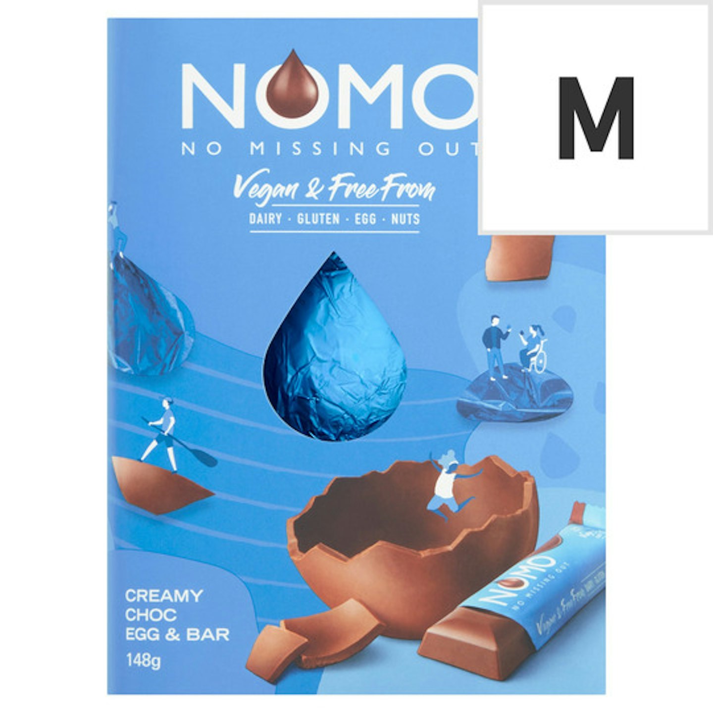 Nomo Vegan Free From Creamy Chocolate Egg 148G