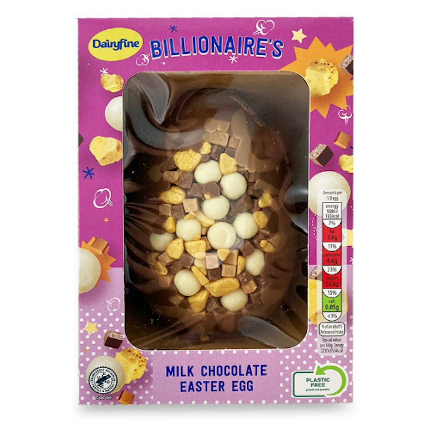 Dairyfine Billionaire's Milk Chocolate Easter Egg 200g