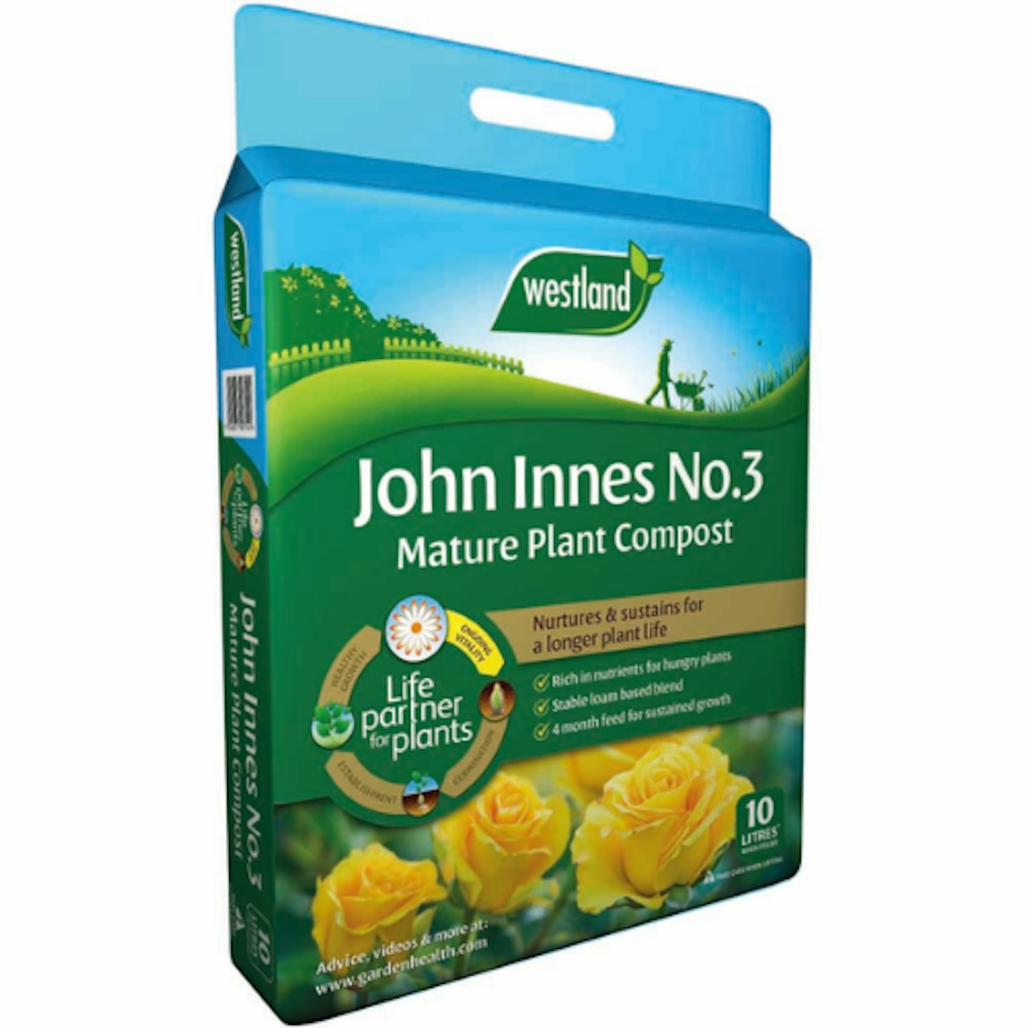 John Innes No 3 Mature Plant Compost, 10L