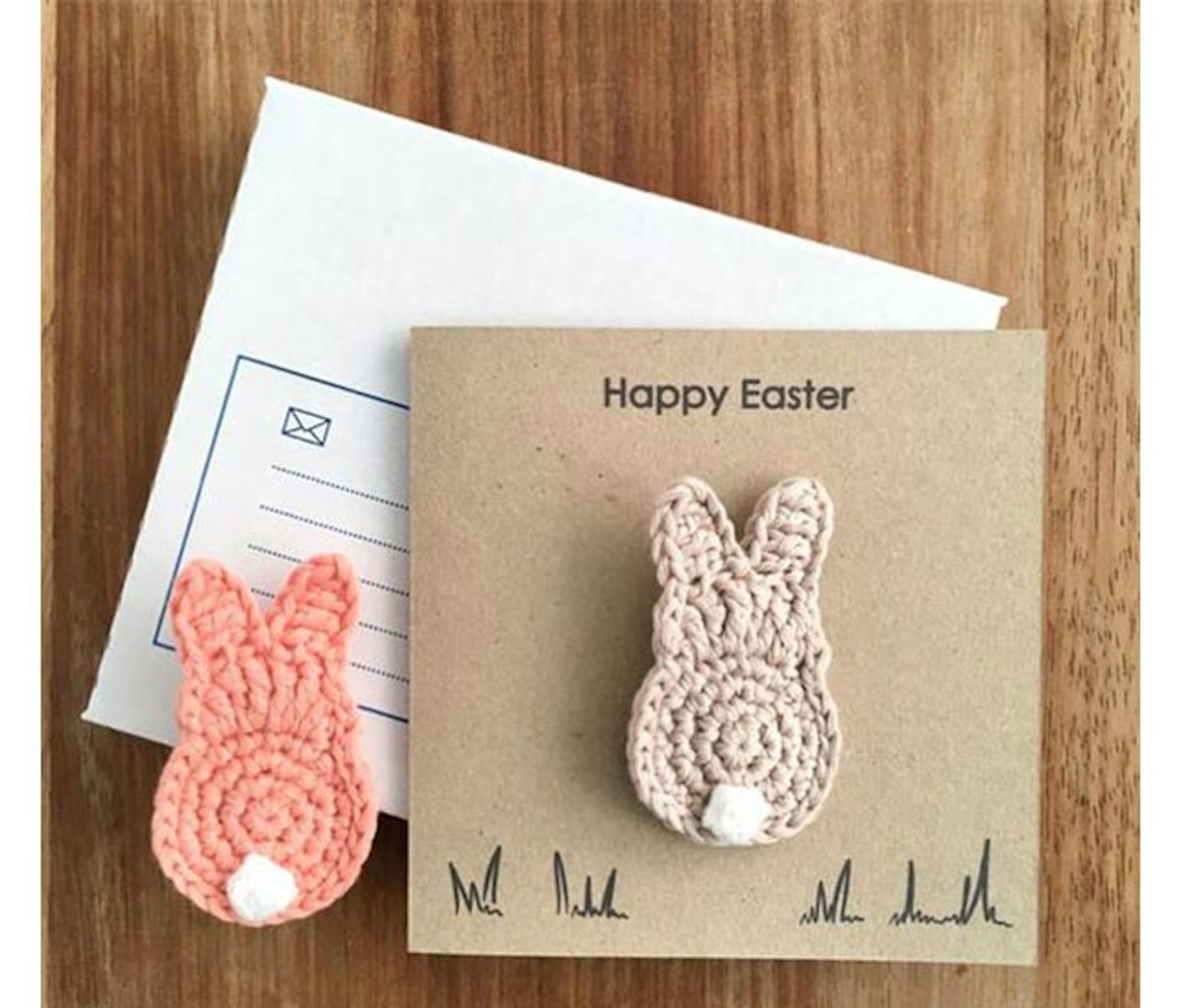 Crochet bunny card