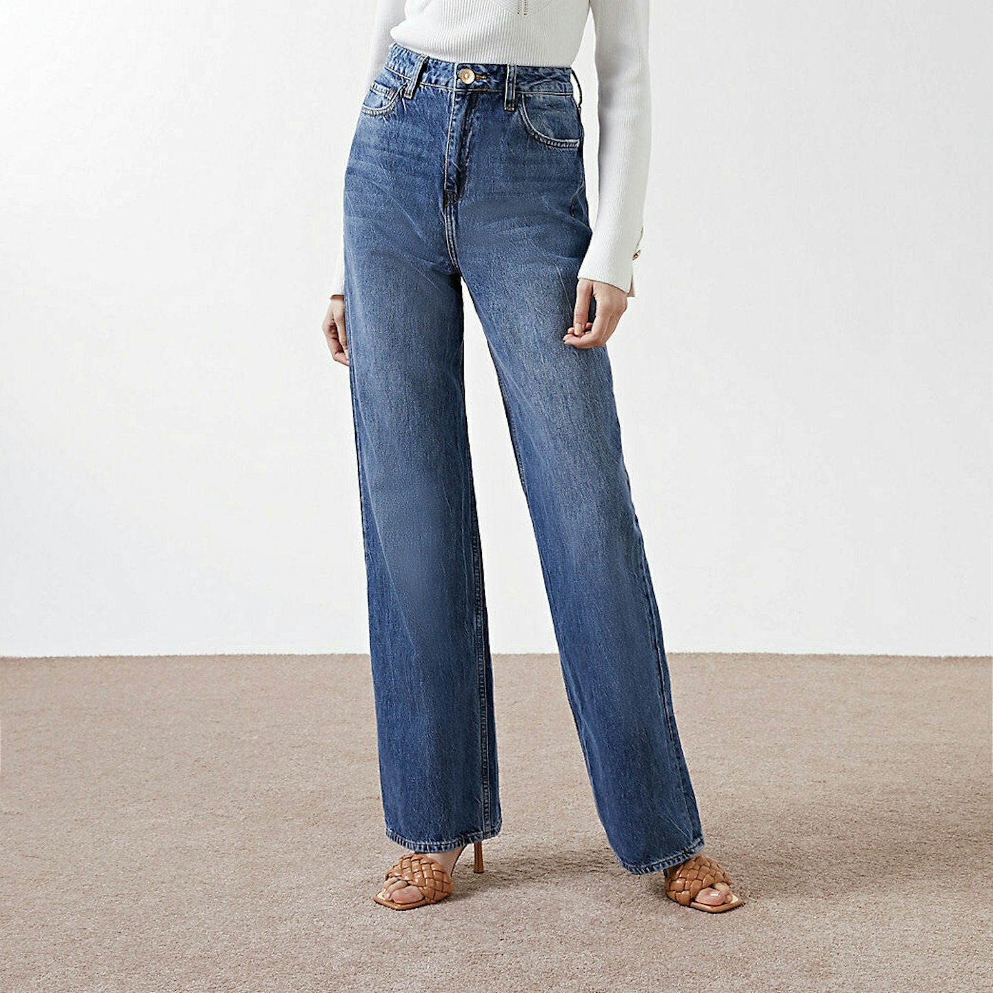 River Island, High Waisted Jeans, £12
