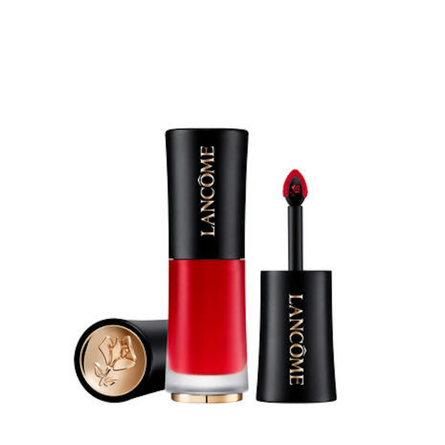 Lancu00f4me Lu2019Absolu Rouge Drama Ink in French-Bisou
