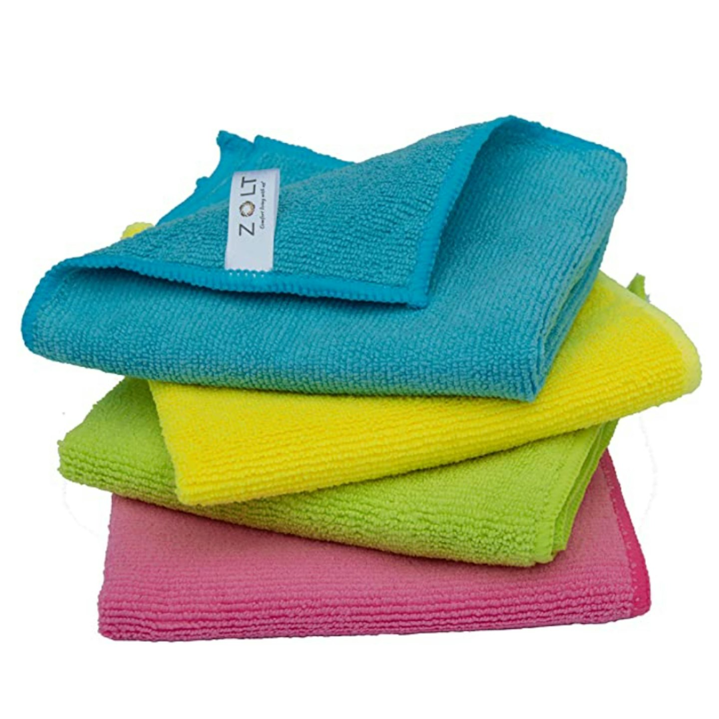 Zolt Microfibre Cloths - Super Absorbent & Soft Cleaning Cloths (x4)